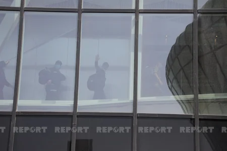 First group of Azerbaijani firefighters return home from Turkey