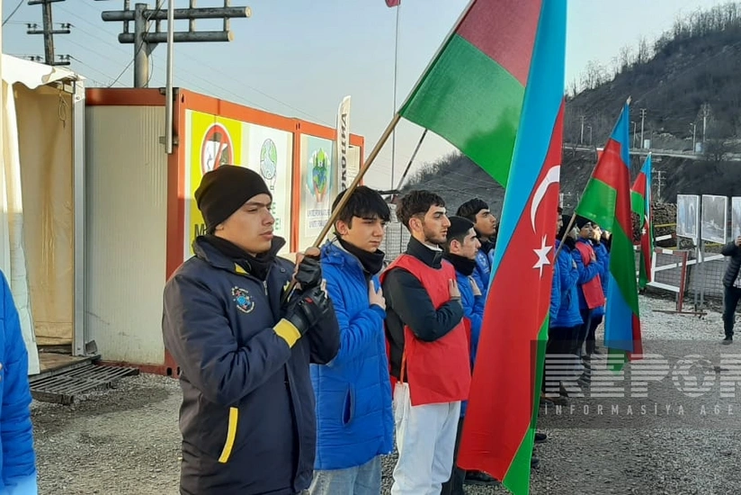 Акция на дороге Ханкенди-Лачын продолжается 103 дня, демонстранты требуют положить конец экотеррору