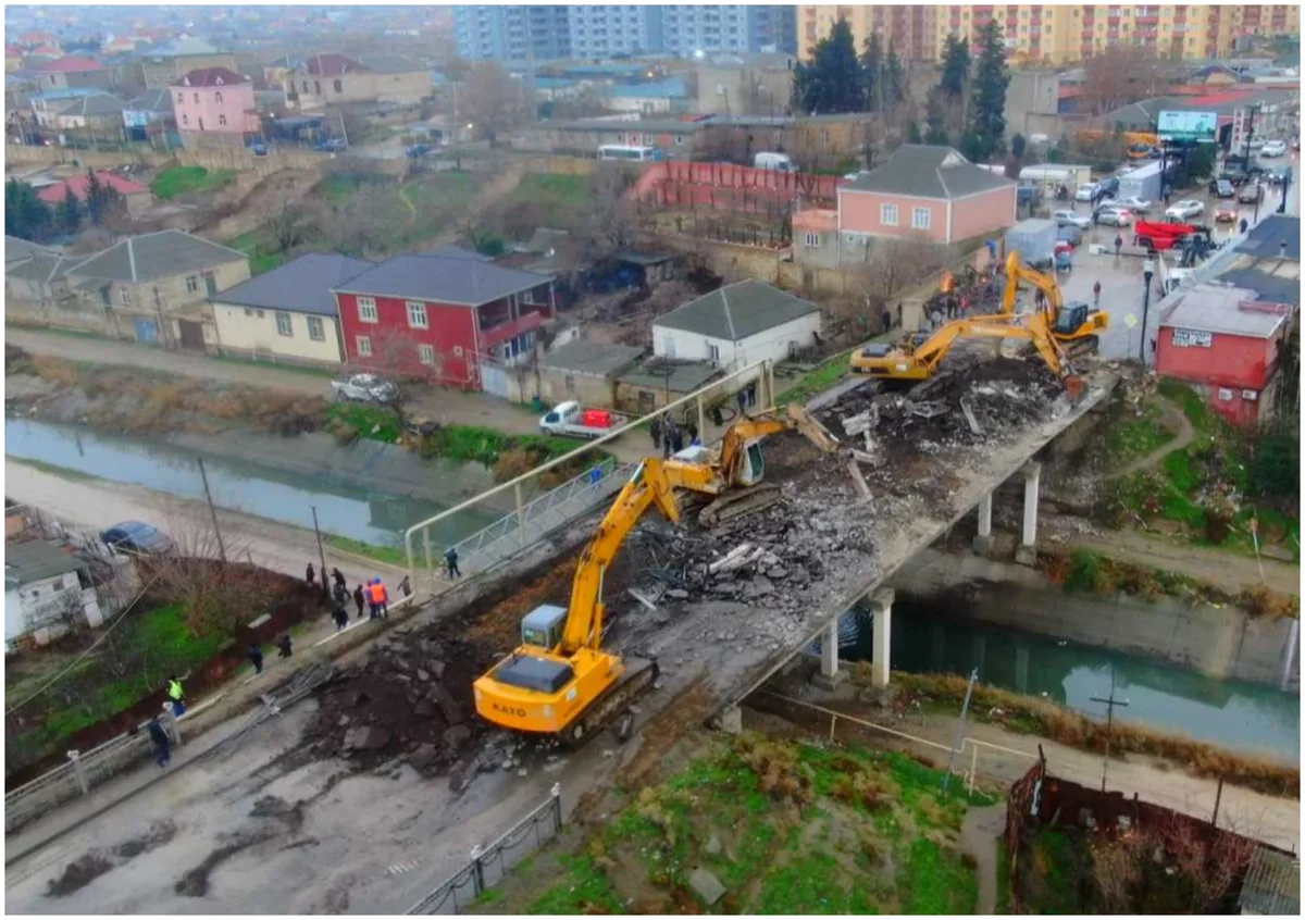 В поселке Сарай начался демонтаж аварийного моста
