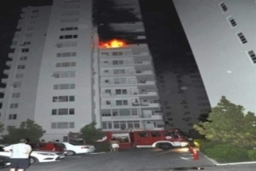 Bakıda çoxmərtəbəli binada baş verən yanğın səbəbi ilə 40 nəfər təxliyyə edilib