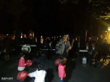 Zaqatalalılar seçkilərin nəticələrini bayram edirlər - VİDEO - FOTO