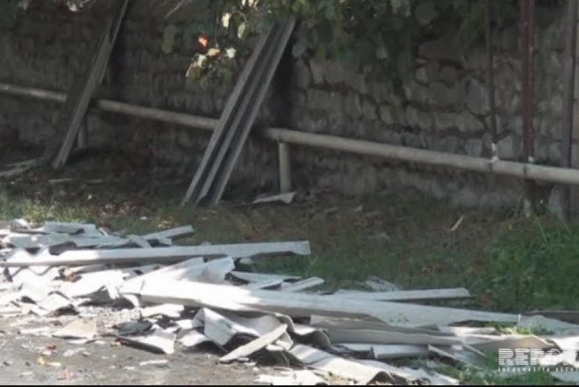 Güclü külək və yağış Zaqatalada fəsadlar törədib - FOTO