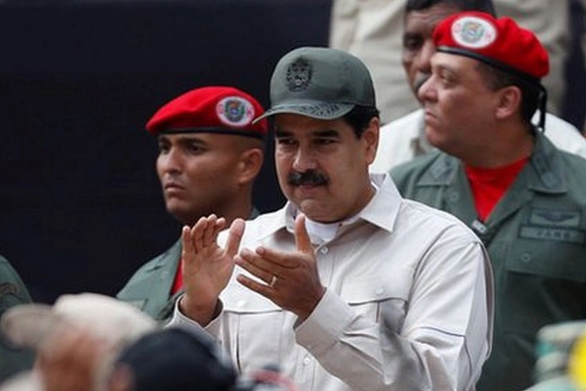 Venezuelan president points to failed assassination attempt at Caracas rally