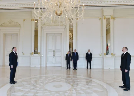 President Ilham Aliyev receives credentials of Ambassador of Moldova