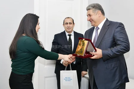 Bakı şəhər Gənclər və İdman Baş İdarəsinin yeni binasının açılışı olub - FOTOLAR