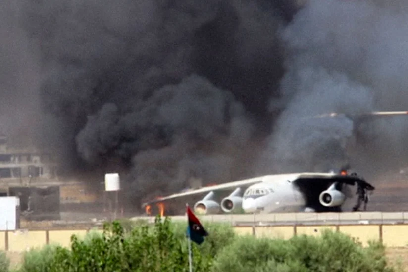 Liviyanın Tripoli beynəlxalq aeroportu raket atəşinə məruz qalıb