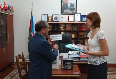 Latvia presents books and movies collection to the National Library of Azerbaijan
