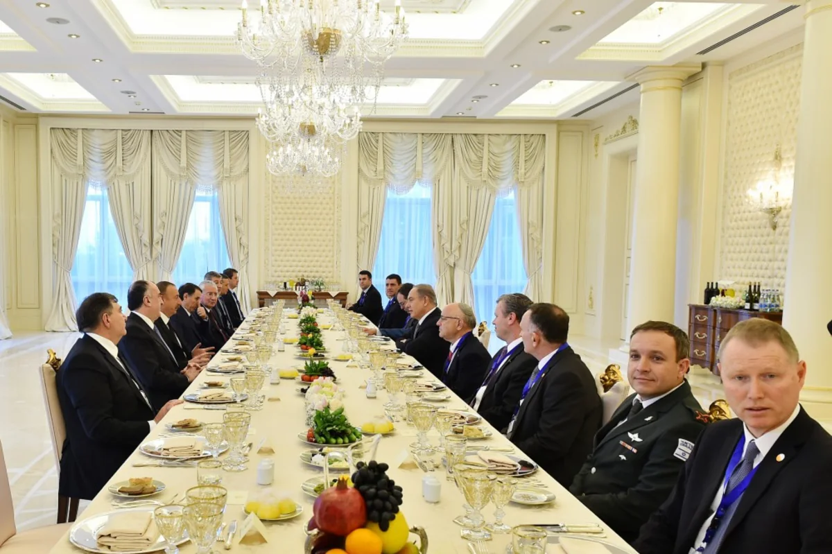 President Ilham Aliyev had a working dinner with Israeli Prime Minister