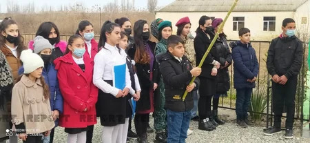 Vətən müharibəsi şəhidlərinin adına inşa edilən bulağın açılışı olub