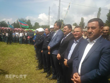 Şəki rayonunun Aşağı Göynük kəndinə qaz verilib - FOTO