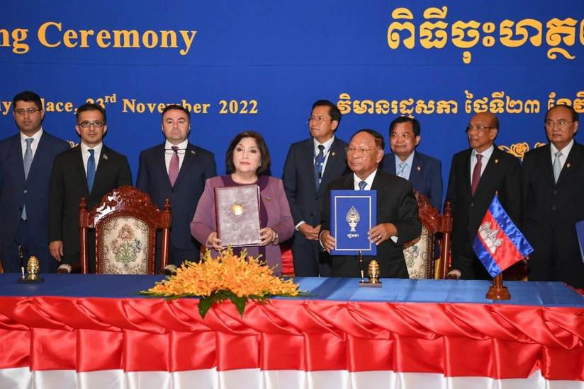Parliaments of Azerbaijan and Cambodia sign MoU