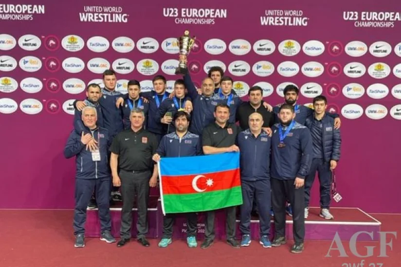Сборная Азербайджана по вольной борьбе стала чемпионом Европы (ФОТО)