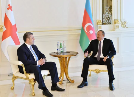 Azerbaijani President Ilham Aliyev received Georgian Premier - PHOTO - UPDATED