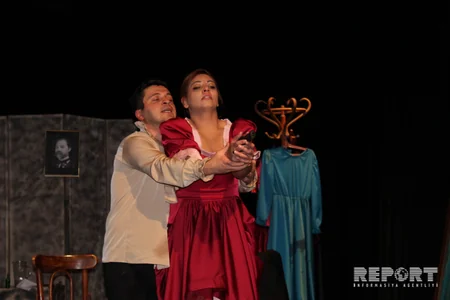 Tbilisidəki Azərbaycan teatrı yeni tamaşa təqdim edib - FOTO
