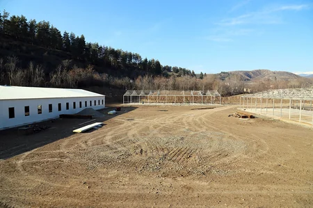 Defense minister views construction work in Azerbaijan's liberated territories
