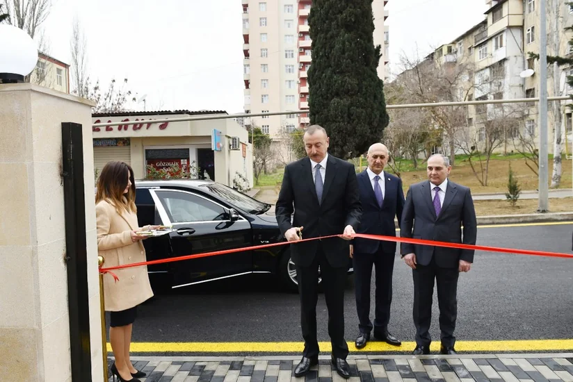 President inaugurates administrative building of Baku City Statistics Department