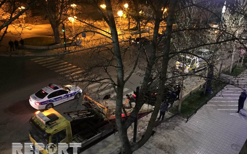 Gəncədə avtomobil qəzası baş verib, 3 nəfər yaralanıb - FOTO