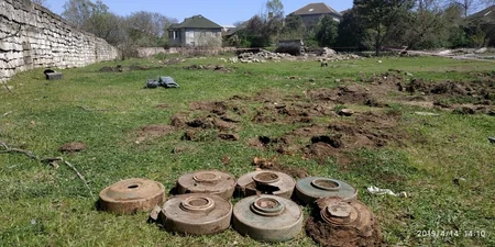 Lənkəranda 9 ədəd təlim məqsədli tank əleyhinə mina tapılıb - FOTO