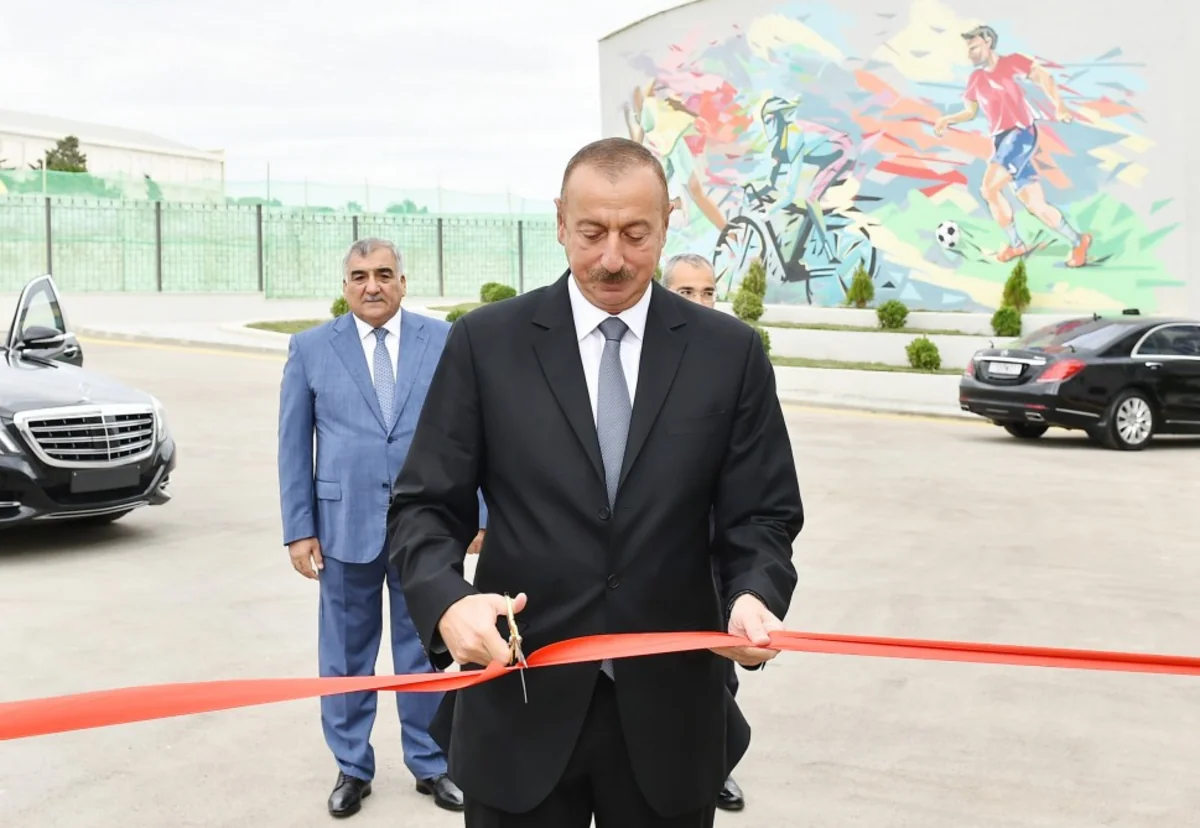 Prezident Zuğulba tədris idman bazasının açılışında iştirak edib - YENİLƏNİB