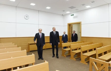 Prezident Binəqədi Rayon Məhkəməsinin yeni inzibati binasının açılışında iştirak edib - YENİLƏNİB