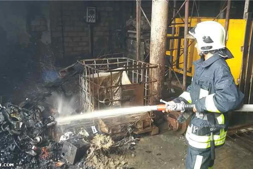Sarayda 54 yaşlı kişi metaləritmə sexində yanıb