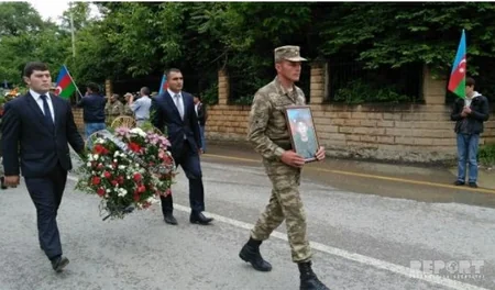 Azərbaycanın şəhid olan hərbi qulluqçusu dəfn edilib - FOTO - VİDEO