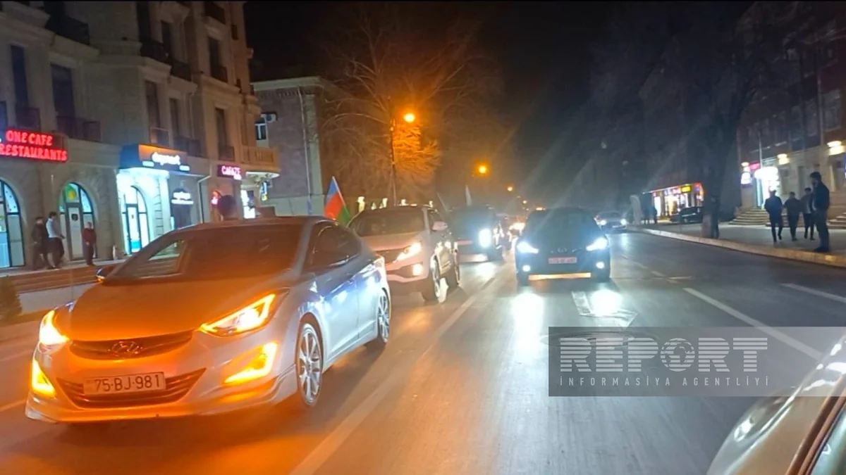 Naxçıvanda Prezident İlham Əliyevə dəstək yürüşü keçirilib