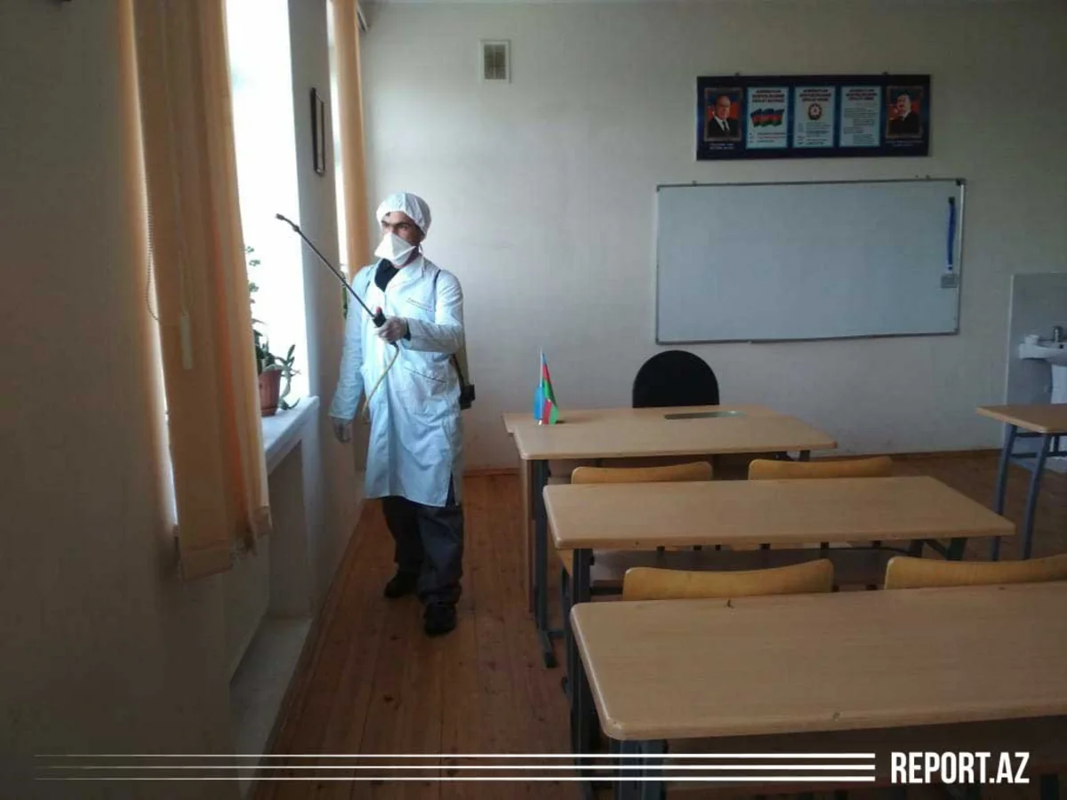 Bərdədə koronavirusa qarşı dezinfeksiya işləri görülür - FOTO