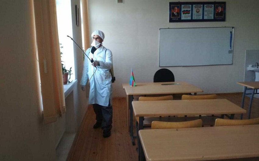 Bərdədə koronavirusa qarşı dezinfeksiya işləri görülür - FOTO