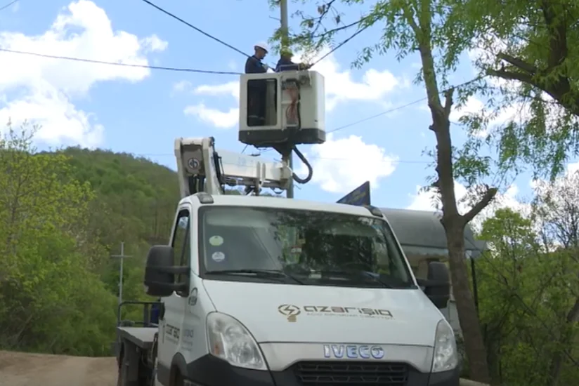 Tovuzun ucqar dağ kəndlərinin elektrik şəbəkəsi yenidən qurulur