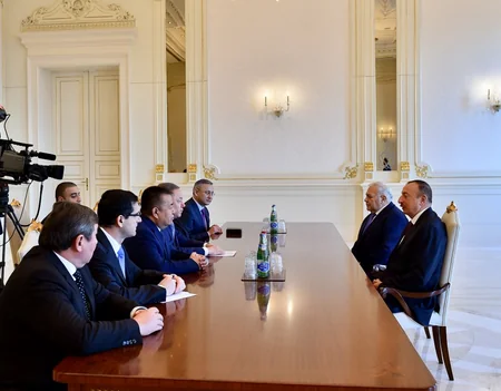 President Ilham Aliyev received parliament speakers of Turkey, Kazakhstan and Kyrgyzstan