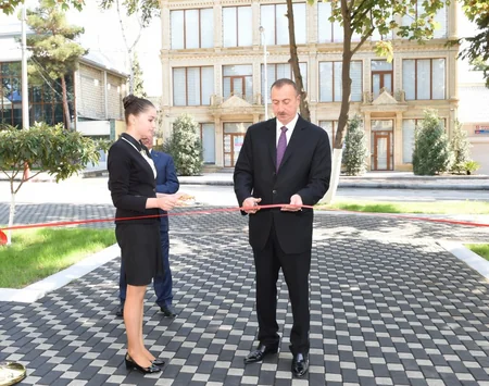 ​Prezident İlham Əliyev Göyçayda bir sıra obyektlərin açılışında iştirak edib