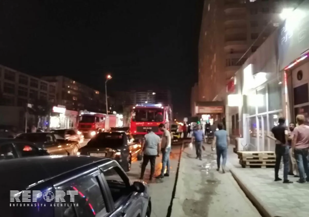 Xırdalanda un məmulatları dükanında yanğın olub