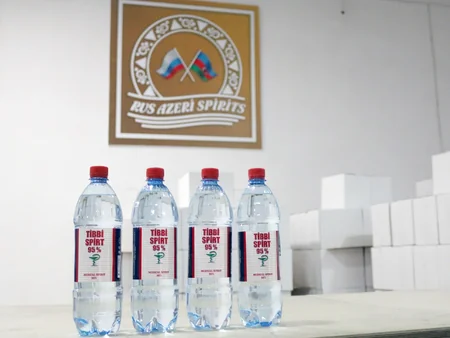 Azərbaycanda daha bir müəssisə tibbi spirt istehsalına başladı