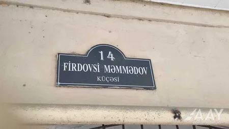 Bakının Firdovsi Məmmədov küçəsi təmir edilir