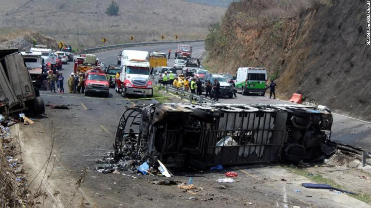 Meksikada yol qəzasında 20 nəfər ölüb