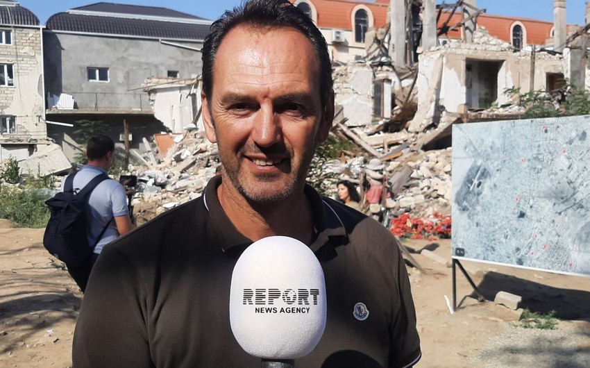 Montenegrin journalist: I will convey brutality of Armenians in Ganja to my people