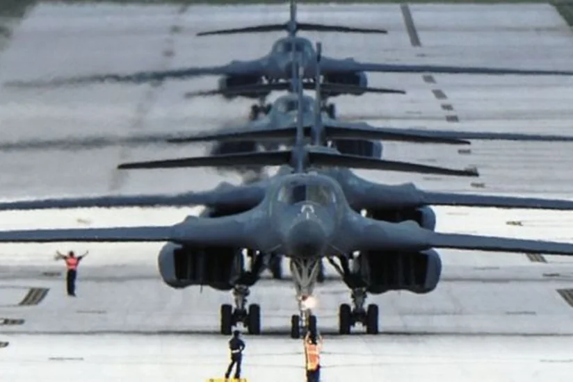 США перебросили на Гуам четыре стратегических бомбардировщика B-1B
