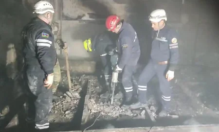 Binəqədidə sexdəki partlayışla əlaqədar axtarış-xilasetmə əməliyyatı davam etdirilir