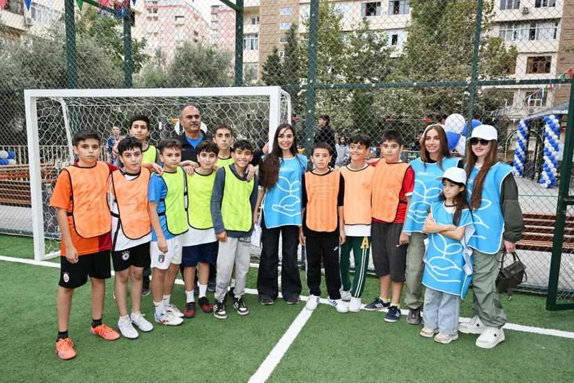 Another renovated courtyard handed over to residents with participation of Leyla Aliyeva