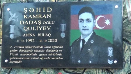 Salyanda şəhid bulağının açılışı olub