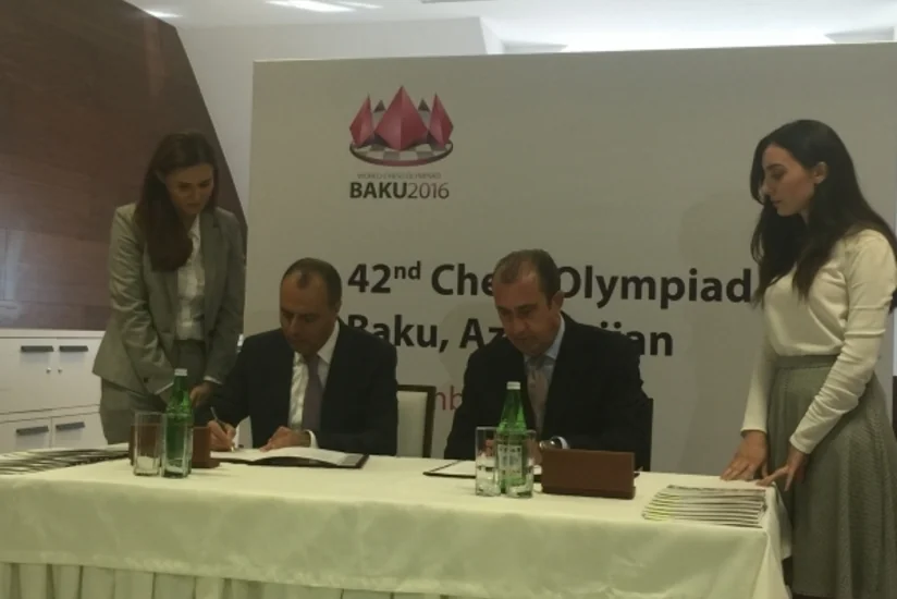 Baku Chess Olympiad Operating Committee signs MoC with hotels