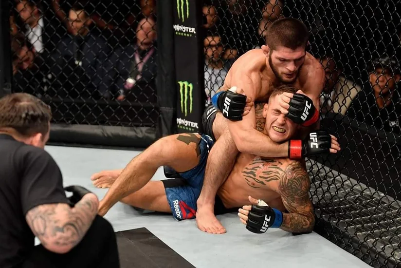 Нурмагомедов досрочно победил Пуарье на турнире UFC 242 - ВИДЕО