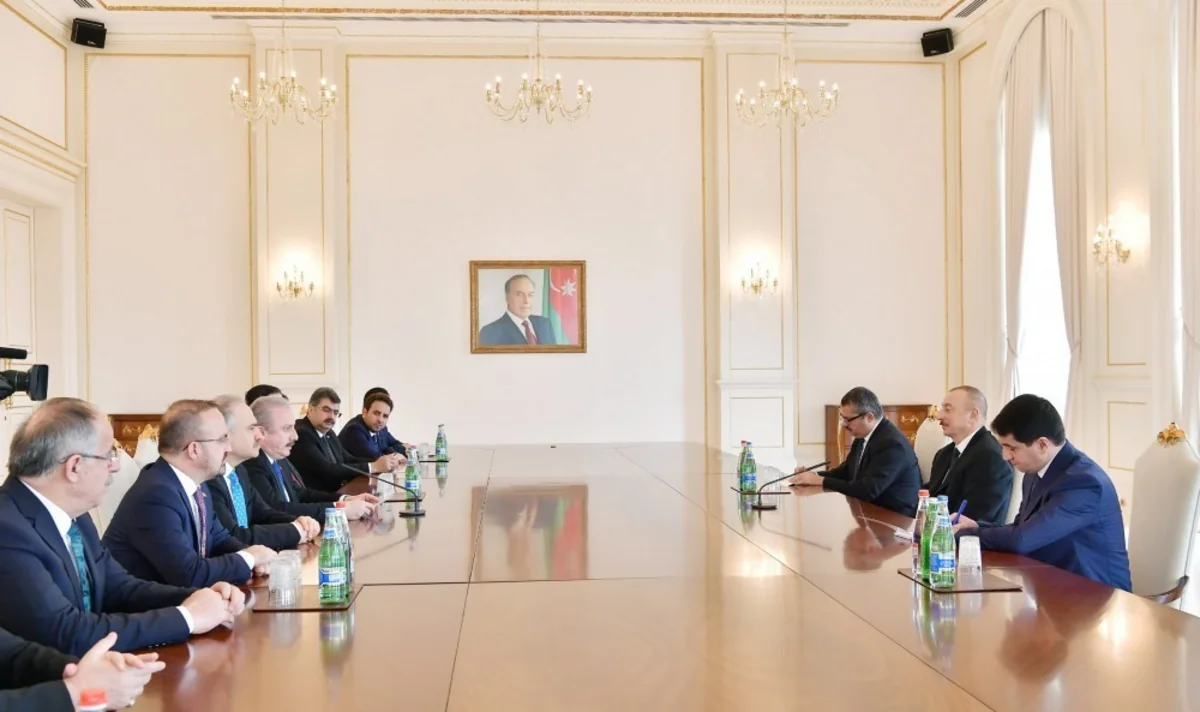 President of Azerbaijan receives delegation led by Speaker of Grand National Assembly of Turkey