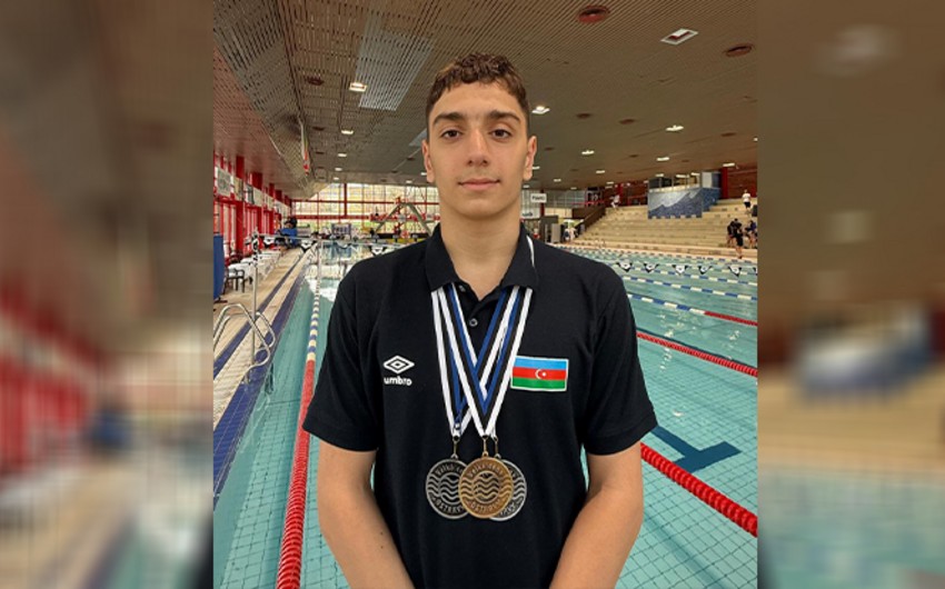 Qran-pridə üç medal qazanan azərbaycanlı üzgüçü: “Hədəfim Avropa çempionu olmaq və rekordları yeniləməkdir”