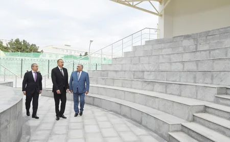 Prezident Zuğulba tədris idman bazasının açılışında iştirak edib - YENİLƏNİB