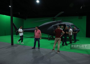 Group of international travelers visits Hochazfilm studio in Azerbaijan's Lachin
