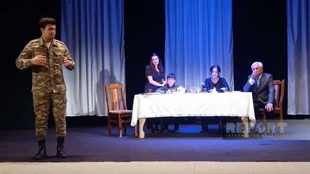 Zəfər Günü ilə əlaqədar Lənkəranda “Şəhid bayrağı” adlı yeni tamaşanın premyerası keçirilib