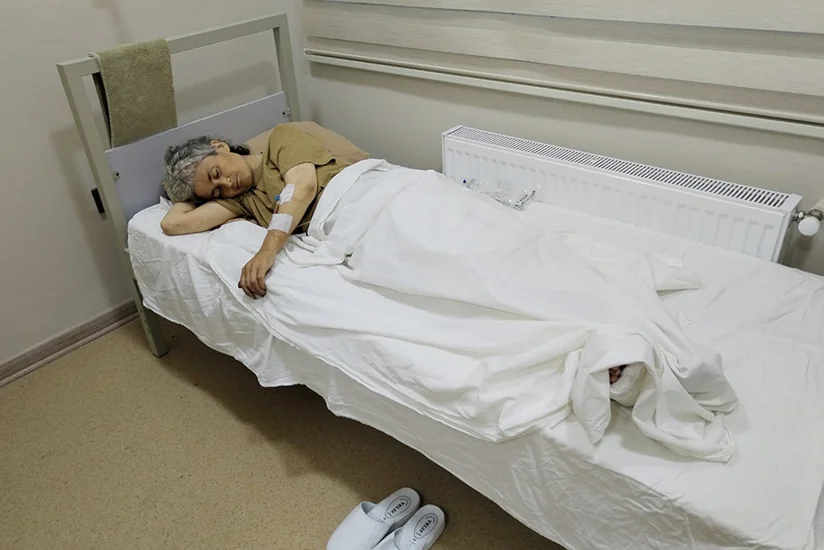 Injured Armenian woman evacuated to military hospital in Azerbaijan