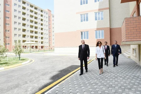 President Ilham Aliyev inaugurated Gobu Park residential complex for IDPs in Garadagh district